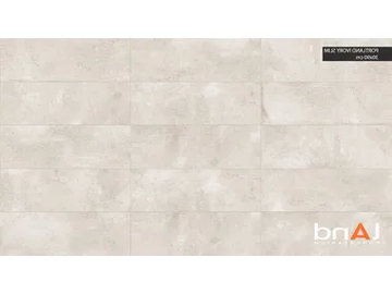 PORTLAND SLIM IVORY - Technical porcelain wall tiles with concrete effect by land porcelanico