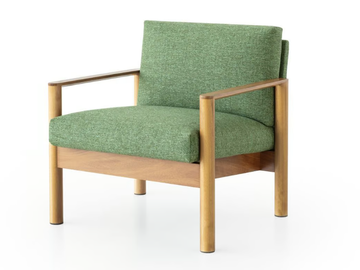 10:30 - Fabric armchair with armrests by Lapalma
