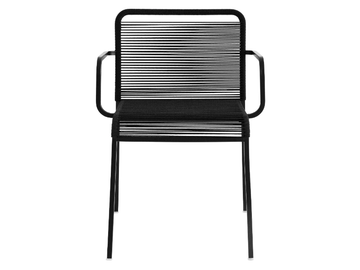 ARIA - Stackable garden chair with armrests by Lapalma