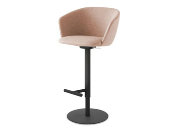 GLOVE - Fabric stool height-adjustable with footrest by Lapalma