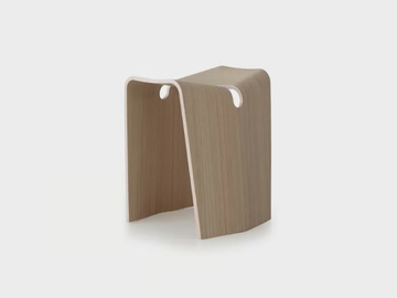 KAMI - Low stackable multi-layer wood stool by Lapalma