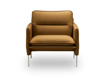 LEAN - Fabric armchair with armrests by Lapalma