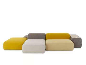 PLUS - Modular double-sided fabric sofa with removable cover by Lapalma