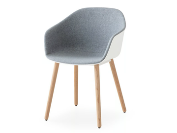 SEELA AC - Upholstered fabric chair with armrests by Lapalma