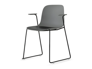 SEELA - Stackable polypropylene chair with armrests by Lapalma