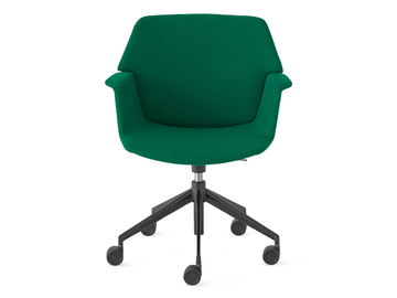 UNO - Swivel fabric office chair with 5-Spoke base by Lapalma