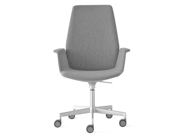 UNO - Swivel office chair with armrests with 5-Spoke base by Lapalma