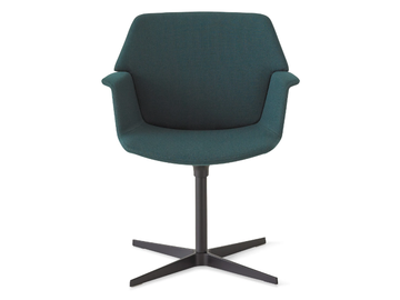 UNO - Swivel with 4-spoke base fabric chair by Lapalma