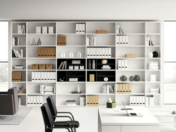 DELTA EVO - Open office shelving by Las Mobili