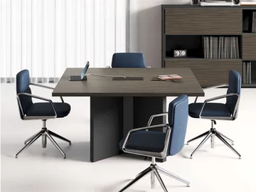 ELITE - Square meeting table with cable management by Las Mobili