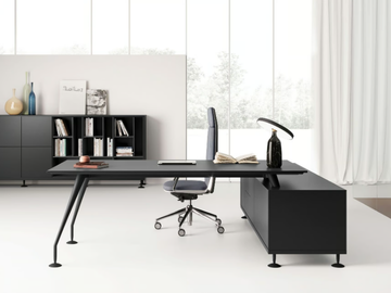 ENOSI EVO - Executive desk with drawers by Las Mobili