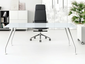 ENOSI EVO - Glass executive desk by Las Mobili