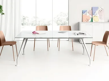 ENOSI EVO - Rectangular crystal meeting table by Las Mobili