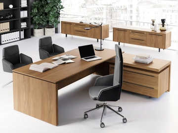 EOS - Rectangular executive desk by Las Mobili
