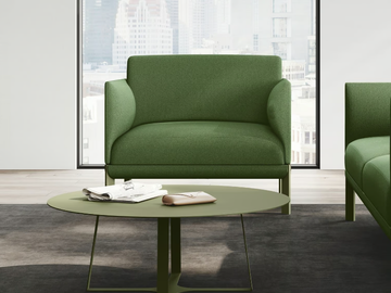 FESTIVAL - Fabric armchair with armrests by Las Mobili