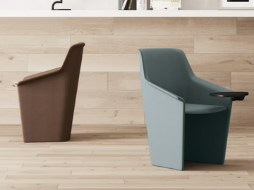 JERA - Fabric training chair with armrests by Las Mobili