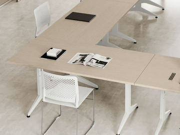 OYO - Folding office desk with flip-top by Las Mobili