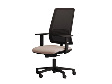 STAR - Height-adjustable fabric office chair with armrests by Las Mobili