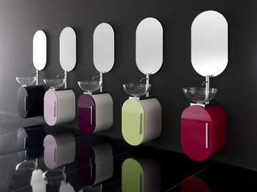 FLUX_US 15 - Single wall-mounted vanity unit by LASA IDEA