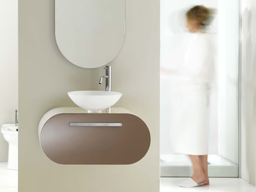 FLUX_US 3 - Wall-mounted vanity unit with drawers by LASA IDEA