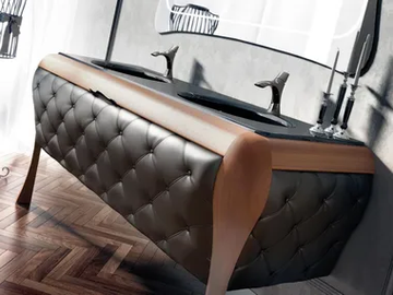 GAUDÌ JEWEL 13 - Double console sink with drawers by LASA IDEA