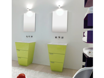 LIBECCIO 10 - Vanity unit with drawers by LASA IDEA
