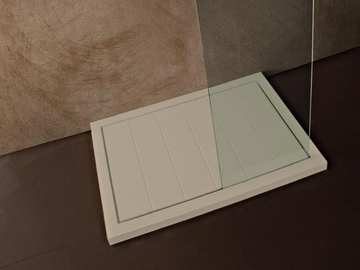 LIBECCIO - Rectangular resin shower tray by LASA IDEA