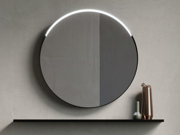 LONG ISLAND - Framed wall-mounted mirror with integrated lighting by LASA IDEA