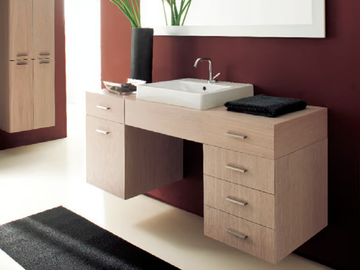 MARIPOSA 12 - Wall-mounted vanity unit with drawers by LASA IDEA