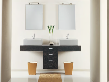 MARIPOSA 14 - Double wall-mounted vanity unit by LASA IDEA