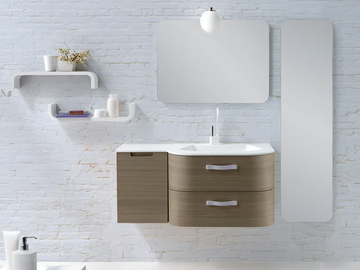 METROPOLIS 09 - Single wall-mounted vanity unit by LASA IDEA