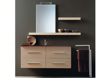 THAIS 22 - Wall-mounted vanity unit with drawers by LASA IDEA