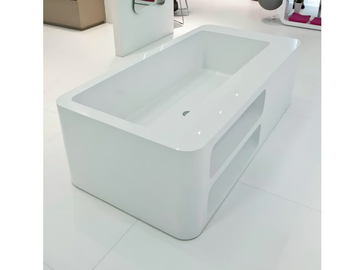 UNOPUNTOZERO - Freestanding rectangular bathtub by LASA IDEA