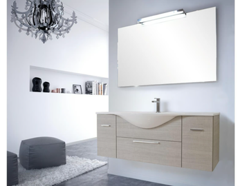 VANITY 06 - Single wall-mounted vanity unit with drawers by LASA IDEA