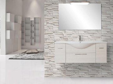 VANITY 07 - Wall-mounted vanity unit with drawers by LASA IDEA