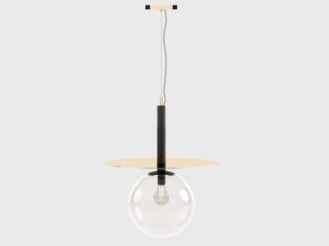 ANDY - Glass and Stainless Steel pendant lamp by Laskasas