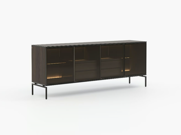 AUSTEN - Wood and glass sideboard by Laskasas