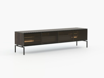 AUSTEN - Wood and glass TV cabinet by Laskasas