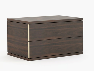 CAIRO - Rectangular wooden bedside table with drawers by Laskasas