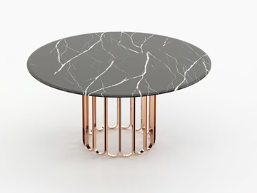 CHERYL - Round marble dining table by Laskasas