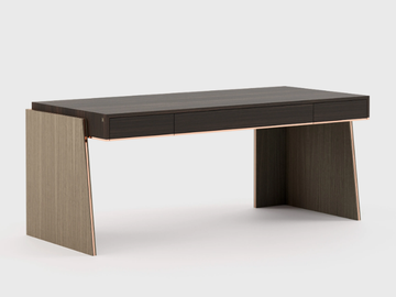 DARA - Oak writing desk with drawers by Laskasas
