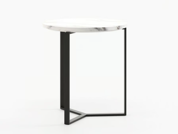 DILI - Round wooden side table by Laskasas