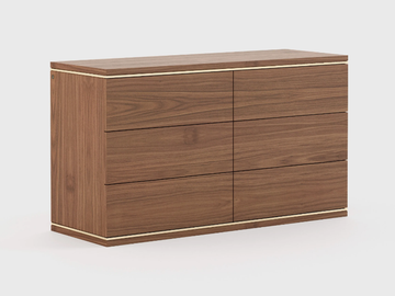 DUANE - Walnut chest of drawers by Laskasas