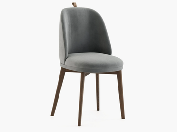 DUBLIN - Upholstered wooden chair by Laskasas
