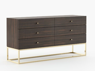 ESTER - Wooden chest of drawers by Laskasas