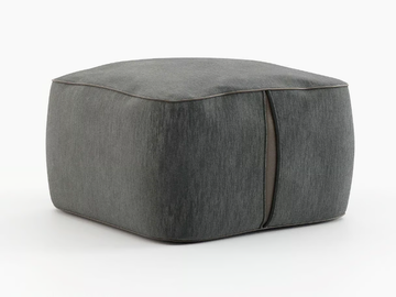 FRASER - Square fabric pouf by Laskasas