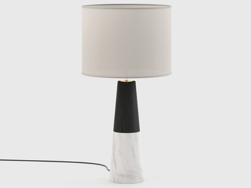 JUDE - Carrara marble table lamp by Laskasas