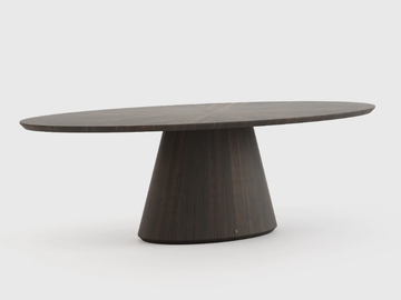 KELLY - Oval eucalyptus dining table by Laskasas