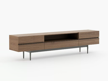 LAGOS - Low wooden TV cabinet with drawers by Laskasas