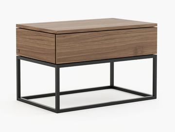 MALÉ - Rectangular wooden bedside table with drawers by Laskasas